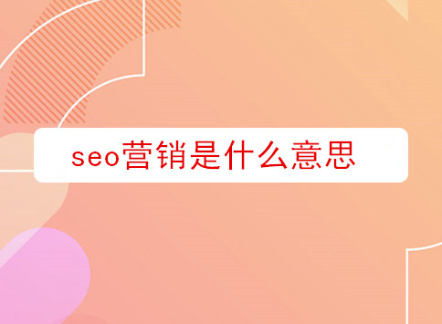 seo营销是什么意思？		(图1)